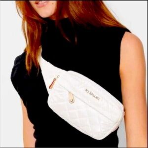 MZ Wallace X Supergoop! White Metro Quilted Belt Bag Limited Edition